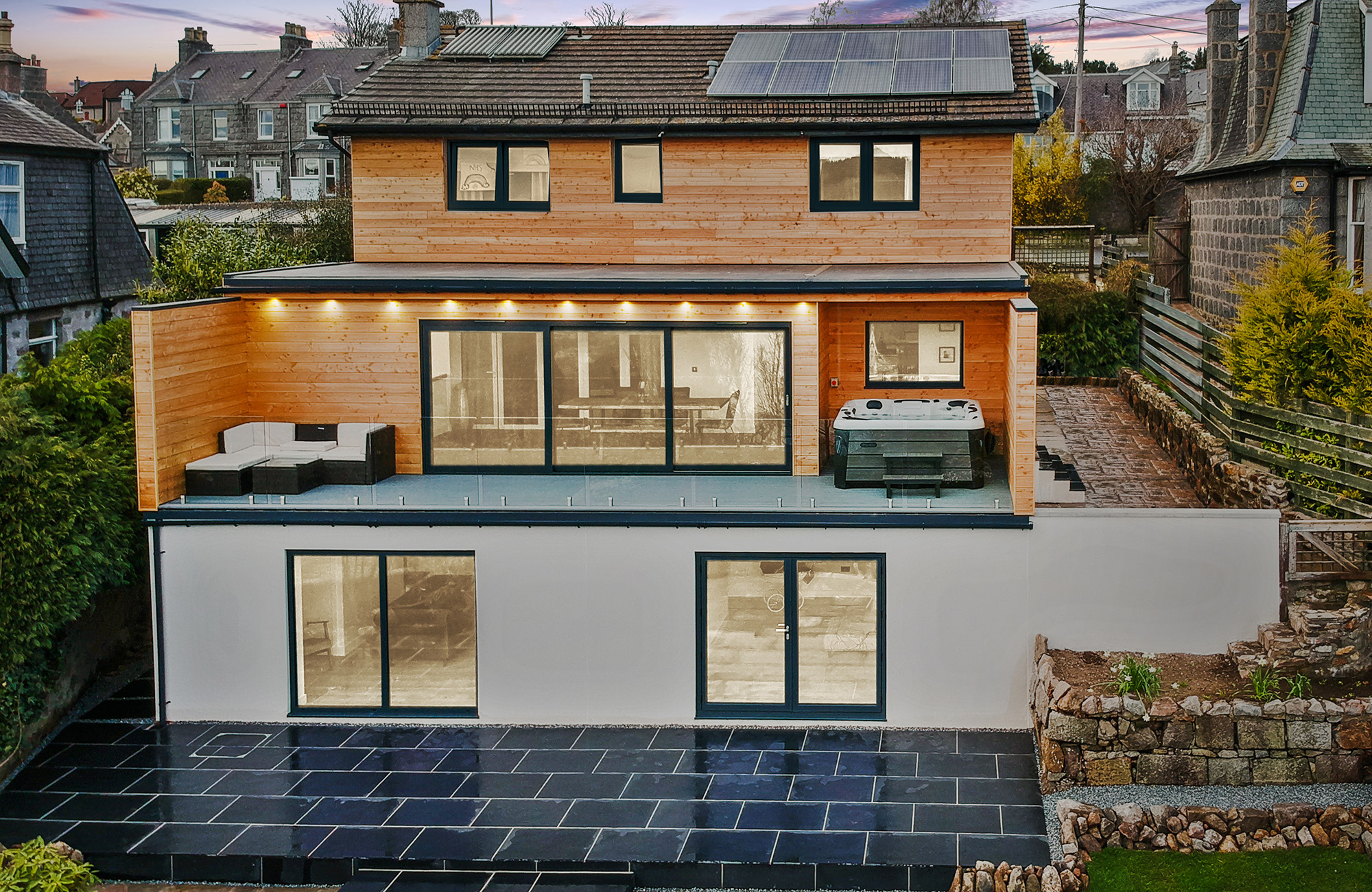 Two storey extension to detached dwelling house North Deeside Road