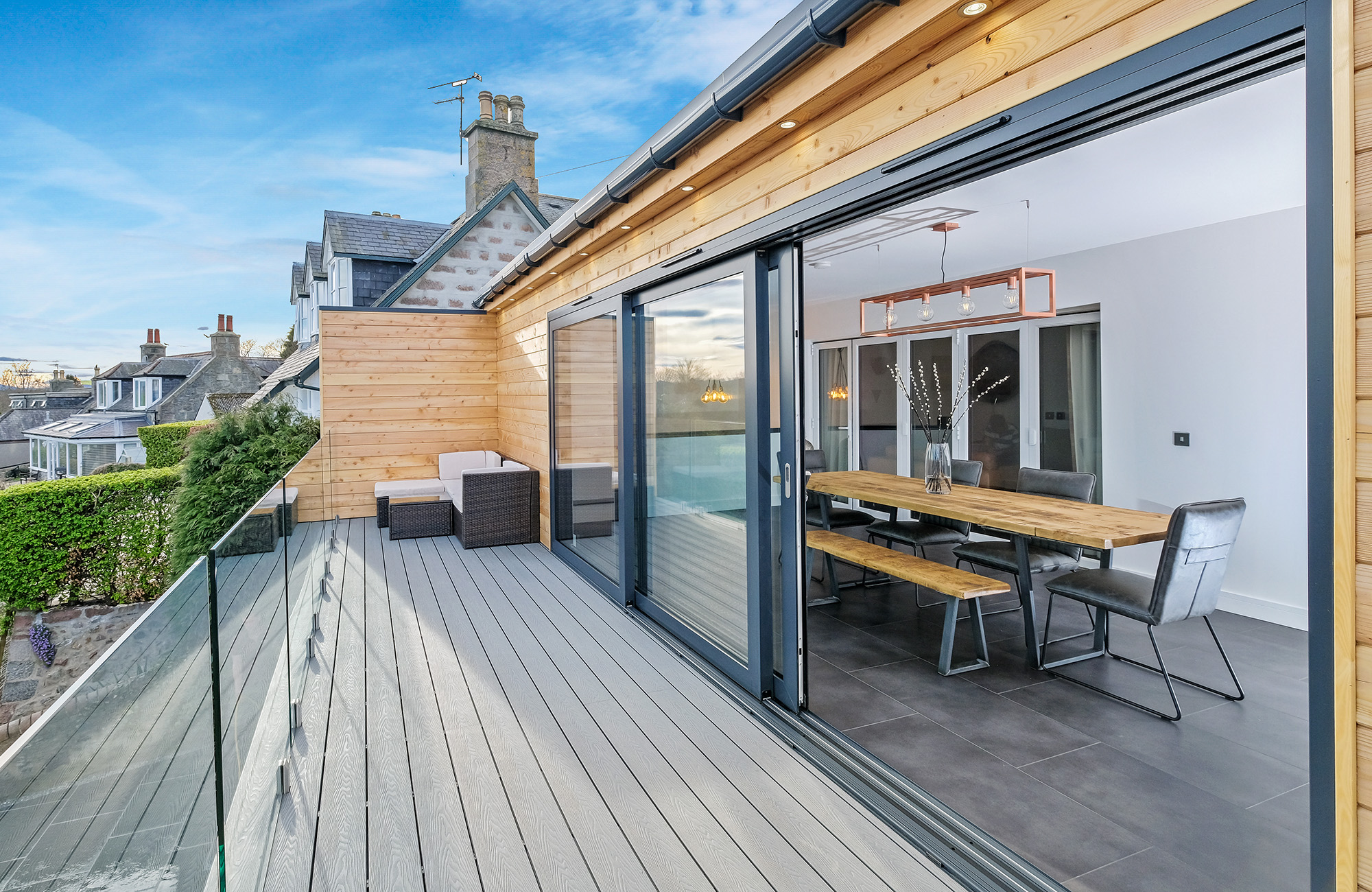 Two storey extension to detached dwelling house North Deeside Road